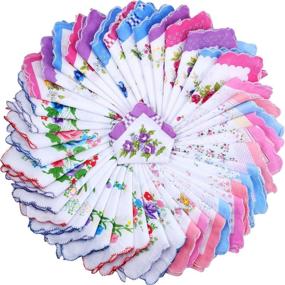 img 4 attached to Timeless Elegance: Vintage Handkerchiefs for Ladies & Men's Accessories