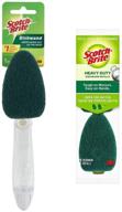 🧽 3m scotch-brite heavy duty dishwand + 2 refills (value pack) 650-12: ultimate cleaning power for tough jobs logo