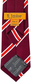 img 1 attached to 👔 Retreez Striped Microfiber Pre-tied Boy's Tie in British Bar Design