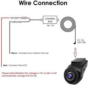 img 3 attached to 📷 Vantrue S1 Dash Cam Hardwire Kit - 11.5ft Mini USB 12V 24V to 5V with Fuse Holders, Low Voltage Protection (Mini/ACS/ATO/Micro2 Compatible)