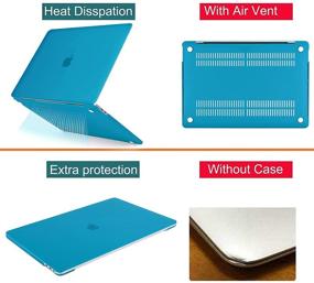 img 3 attached to 💻 MOSISO MacBook Pro 16 inch Case 2020 2019 Release A2141: Ultra Slim Aqua Blue Hard Shell Case with Keyboard Cover - Buy Now!