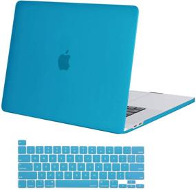 img 4 attached to 💻 MOSISO MacBook Pro 16 inch Case 2020 2019 Release A2141: Ultra Slim Aqua Blue Hard Shell Case with Keyboard Cover - Buy Now!
