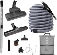 🧹 ovo central vacuum deluxe plus accessories kit | 40ft low-voltage hose, on/off control | air driven carpet beater, 12’’ floor brush | for hard surfaces and carpets логотип