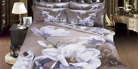 img 1 attached to ADORILA Magnolia Printed Blossoms Comforter