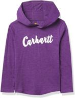 👚 carhartt sleeve hoodneck t-shirt heather for girls: clothing, tops, tees & blouses logo