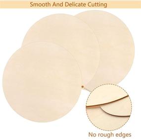 img 2 attached to 12-Pack 12-inch Unfinished Wood Circles for Crafts and Painting - Ideal for Door Hanger, Holiday Decor and More!