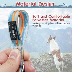 img 2 attached to 🐶 SCENEREAL Soft Dog Collar: Adjustable, Comfortable, and Safe with Quick Release Buckle - Featuring Cute Artistic Landscape Pattern