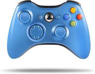 🎮 astarry wireless controller for xbox 360 - 2.4ghz gamepad joystick (blue) logo