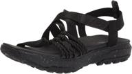 👟 skechers womens ankle strap sandal: comfy athletic shoes for women logo