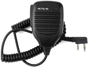 img 4 attached to 🎙️ Retevis Shoulder Speaker Mic 2 Pin Two Way Radio Microphone Compatible with Baofeng UV-5R UV-82 888S Retevis H-777 RT21 RT22 RT27 Arcshell AR-5 2 Way Radio - Enhanced SEO