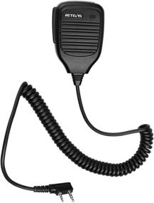 img 1 attached to 🎙️ Retevis Shoulder Speaker Mic 2 Pin Two Way Radio Microphone Compatible with Baofeng UV-5R UV-82 888S Retevis H-777 RT21 RT22 RT27 Arcshell AR-5 2 Way Radio - Enhanced SEO