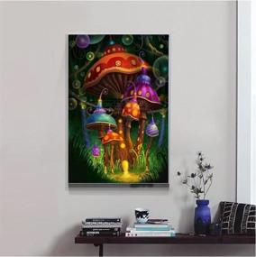 img 3 attached to 🎨 DIY Psychedelic Mushroom 5D Diamond Painting Kit - Paint with Diamonds Cross Stitch - Full Drill Embroidery Crystal Rhinestone Pasted Drilled Craft for Home Decor