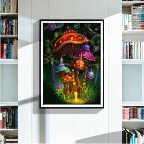 img 2 attached to 🎨 DIY Psychedelic Mushroom 5D Diamond Painting Kit - Paint with Diamonds Cross Stitch - Full Drill Embroidery Crystal Rhinestone Pasted Drilled Craft for Home Decor