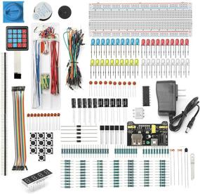 img 4 attached to 🔌 DEYUE 398 Electronic Starter Fun Kit Bundle - Essential Electronics Components Starter Kit for Arduino, Raspberry Pi, STM32 - Power Supply Module, Adaptor, Jumper Wire