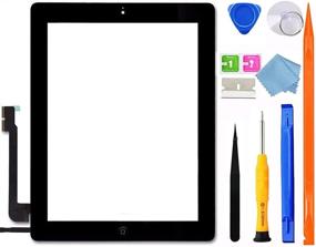 img 4 attached to 📱 GoodFixer iPad 4 Screen Replacement Kit: A1458 A1459 A1460 Digitizer, Touchscreen Assembly + Bezel Frame