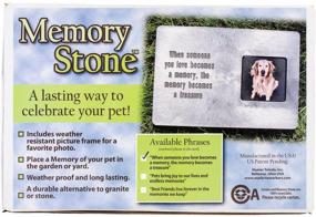 img 1 attached to 🪨 Hueter Toledo Memory Stone Marker with Poem - Large Gray, 23.87 x 34.79 x 4.31 cm, Multicolour