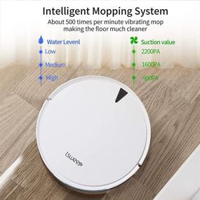 img 2 attached to 🧹 I SWEEP X5 Robot Vacuum and Mop Cleaner: Advanced Pet Hair Removal - Max Suction, Intelligent App Control, Self-Charging