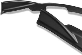 img 1 attached to 🚗 DNA Motoring Matte Black Front Bumper Lip Kit With Vertical Stabilizers for 2008-2010 Subaru STI