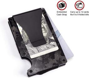 img 3 attached to 💼 3K Minimalist Aluminum Blocking Clip Wallet