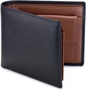 👝 ofamous rfid blocking leather wallet for men: stylish accessories for wallets, card cases & money organizers logo