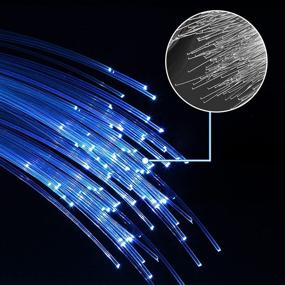 img 2 attached to 💡 Fiber Optic Cable Roll for Star Ceiling LED Light Kit - 164ft PMMA Plastic End Glow Cables 0.08in (2mm)