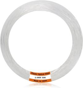 img 4 attached to 💡 Fiber Optic Cable Roll for Star Ceiling LED Light Kit - 164ft PMMA Plastic End Glow Cables 0.08in (2mm)