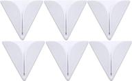 🔒 fgen 6pcs triangle self-adhesive towel hook: firm wall paste, no more falling off! logo