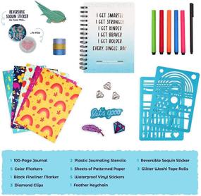 img 3 attached to 🎁 Empowerment Journal Kit for Girls and Teens - Includes 100 Page Journal, Stickers, Keychain, Markers, Washi Tape & Poster to Inspire Empowerment. Ideal Gifts for Teenage Girls!