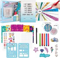 🎁 empowerment journal kit for girls and teens - includes 100 page journal, stickers, keychain, markers, washi tape & poster to inspire empowerment. ideal gifts for teenage girls! logo