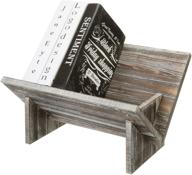 rustic torched wood tilted desktop decorative bookshelf organizer - mygift logo