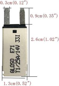 img 1 attached to 🔌 Jamgoer DC 10 PCS Auto-Reset ATM Mini Circuit Breaker Kit – 25 Amp, 10A-30A Blade Fuses for Boat Marine RV Yacht Battery Trailer Bus Truck
