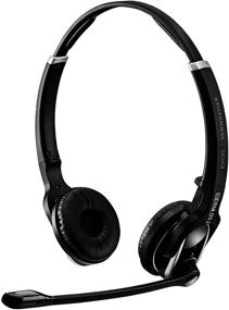 img 2 attached to 🎧 Sennheiser SD Pro2 ML Double-Sided Wireless Headset: Perfect for Desk Phone & Skype for Business with Ultra Noise-Cancelling Microphone - Black