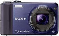 📸 slim sony cyber-shot dsc-hx7v 16.2 mp exmor r cmos digital camera with 10x wide-angle optical zoom g lens, 3d sweep panorama, and full hd video (blue) logo
