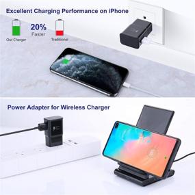 img 2 attached to Adaptive Fast Wall Charger для Samsung Galaxy S9 S8 S10 и других устройств - набор из 4-х шт. - быстрая зарядка для LG, HTC, Moto - черный