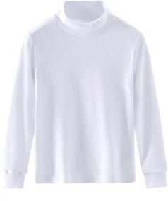 img 4 attached to 🐢 Spring Gege Little Turtleneck T Shirt: Active Boys' Clothing