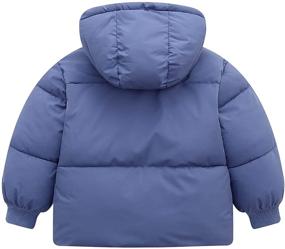 img 3 attached to 🧥 Premium Toddler Hooded Fleece Puffer Coat - Boys' Jackets & Coats