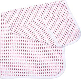 img 3 attached to Ultra-Soft Organic Cotton Baby Blanket | Cole + Cleo Infant Receiving Blanket in Pink/White Dot | Perfect Swaddle for Newborns