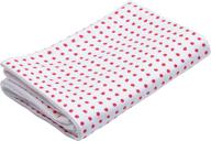 ultra-soft organic cotton baby blanket | cole + cleo infant receiving blanket in pink/white dot | perfect swaddle for newborns logo