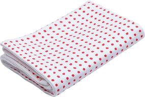 img 4 attached to Ultra-Soft Organic Cotton Baby Blanket | Cole + Cleo Infant Receiving Blanket in Pink/White Dot | Perfect Swaddle for Newborns