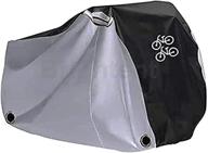 outdoor waterproof bicycle cover - heavy duty bike covers for rain, sun, uv, dust, wind proof - with lock hole for mountain, road, electric bikes logo