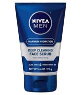 🧼 nivea men original deep cleansing face scrub 4.4 oz - pack of 3 logo