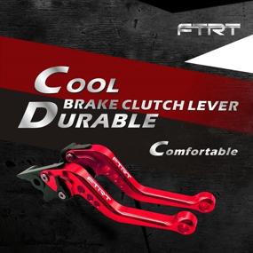 img 2 attached to FTRT Red Short Brake Clutch Lever for EX250F Ninja 250R 08-12, EX300 Ninja 300 13-17, EX400 Ninja 400 18-19, BR125 Z125 PRO 17-19, KLE300 Versys-X 300 17-19, KLX125 10-16, KLX150S, KLX250