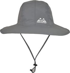 img 4 attached to Wide Brim Waterproof Bucket Hat for Sun Protection, Fishing, and Rain - Summer Unisex Water Resistant Headwear by MOUNTFOOTPRINT