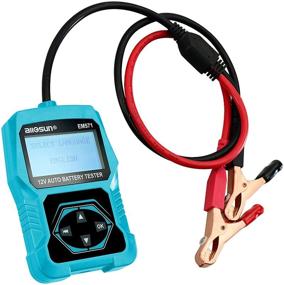 img 4 attached to 🔋 allsun Battery Tester 12v: Cranking & Charging System Analyzer Diagnostic Tool, Battery Load 100-2000 CCA for 12V Vehicles - Blue