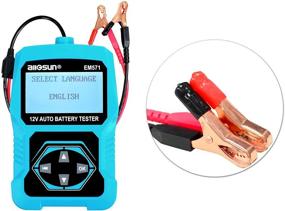 img 1 attached to 🔋 allsun Battery Tester 12v: Cranking & Charging System Analyzer Diagnostic Tool, Battery Load 100-2000 CCA for 12V Vehicles - Blue