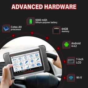 img 1 attached to Autel MaxiCOM MK808: 2021 Newest OBD2 Car Diagnostic Scanner with 25+ Maintenance Functions and All System Diagnosis