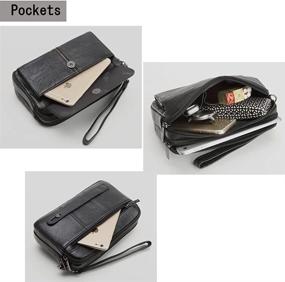 img 1 attached to Handbags Genuine Leather Business Organizer Men's Accessories for Wallets, Card Cases & Money Organizers