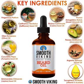 img 3 attached to Smooth Viking Beard Oil Conditioner - Moisturize & Soothe Beard & Mustache, 2 Oz, Argan Oil Formula