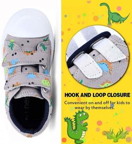 img 3 attached to 🦖 Nerteo Walking Dinosaur Toddler Sneakers - Boys' Shoes for Active Kids