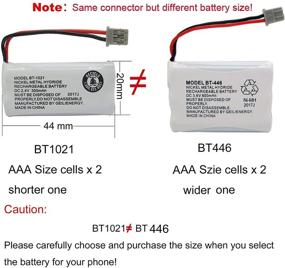 img 1 attached to GEILIENERGY BT446 BT-446 Phone Battery - Compatible with Uniden BBTY0503001 BT-1004 BT-1005 GE-TL26402 BT-504 CPH-488B - 3.6V 800mAh (4 Pack)